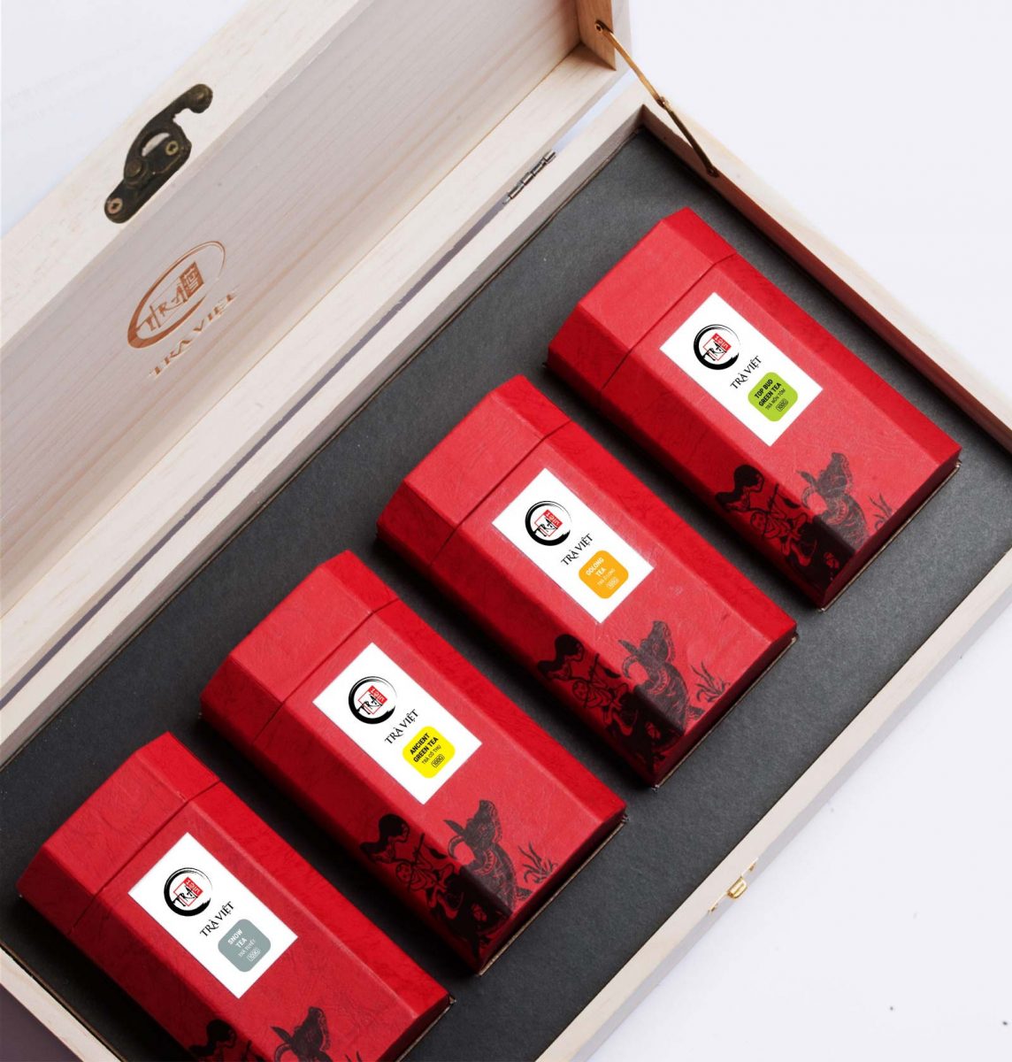 hop tu quy go - trà biếu tết