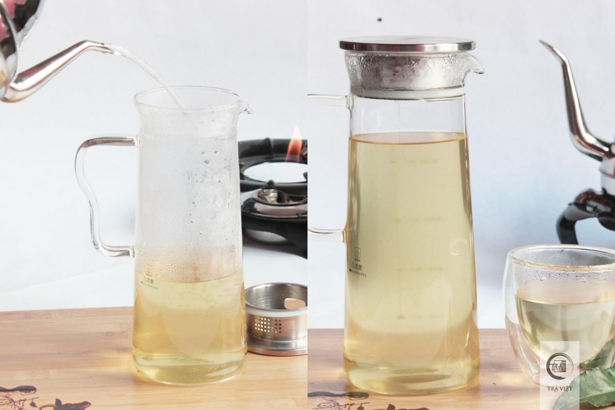 Cách nấu trà xanh - rót trà