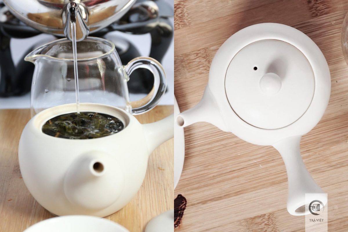 oolong tea pouring