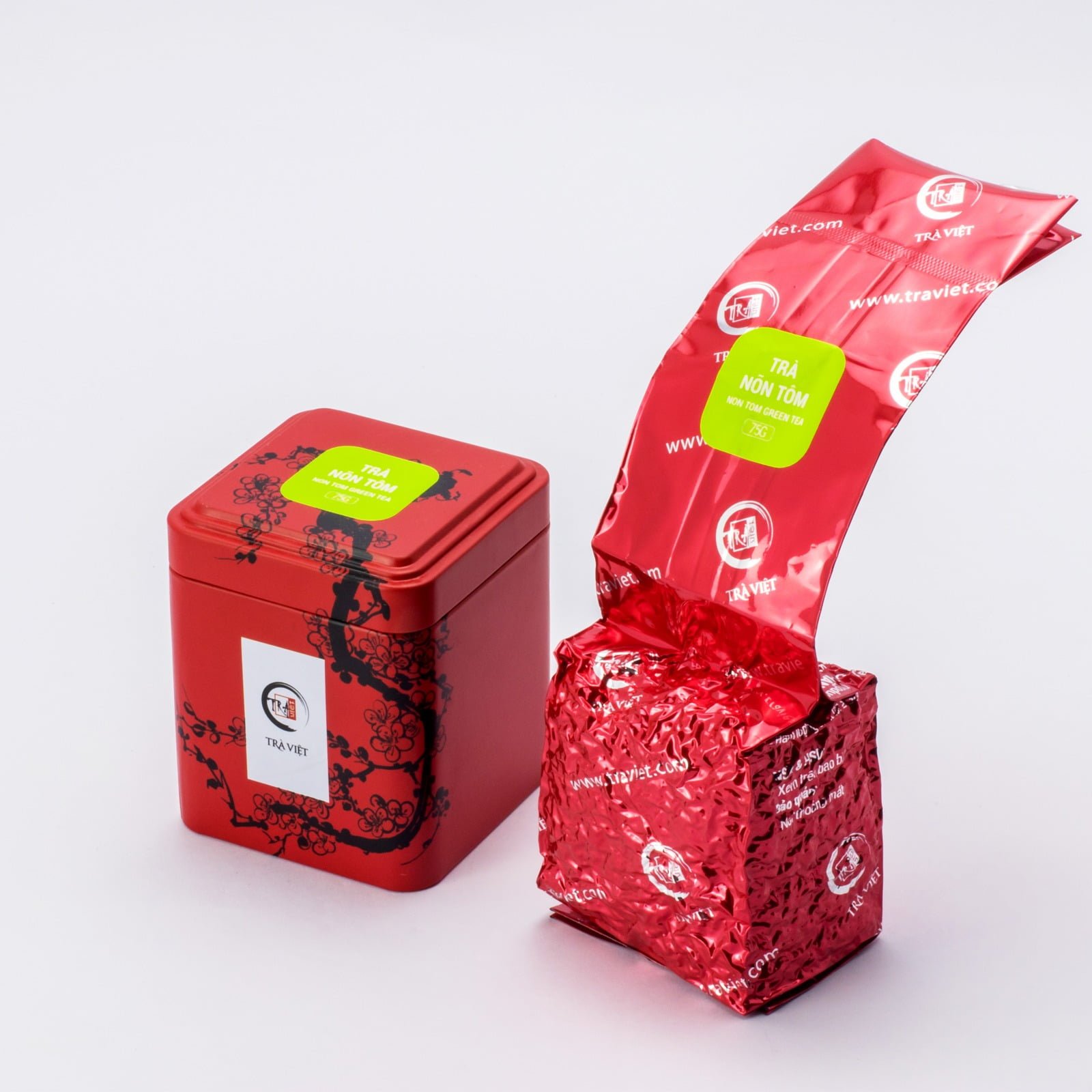 Trà Nõn Tôm – Hộp thiếc 75 gram