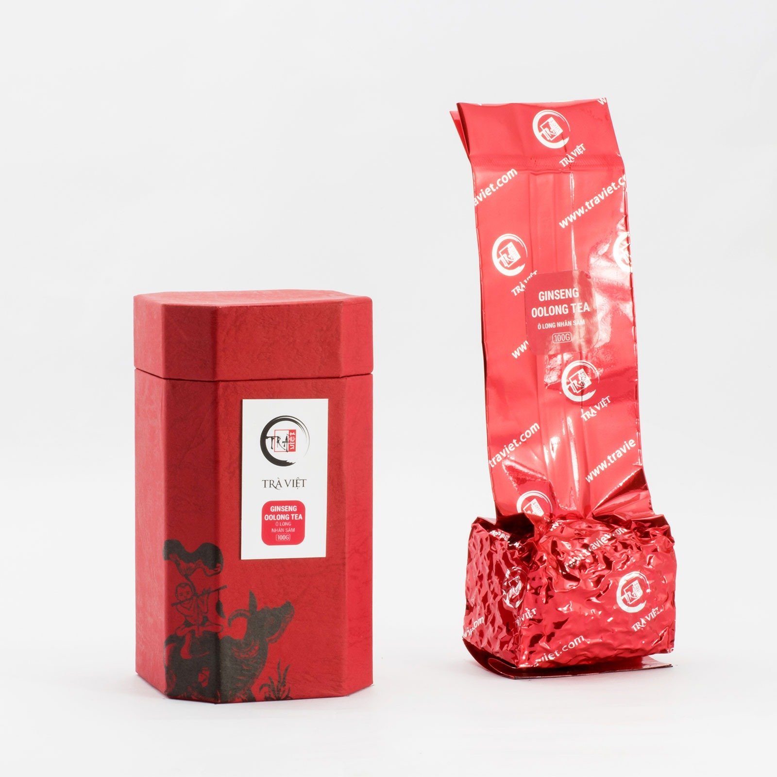 Trà Ô Long Nhân Sâm – Hộp Bát Giác 100 gram