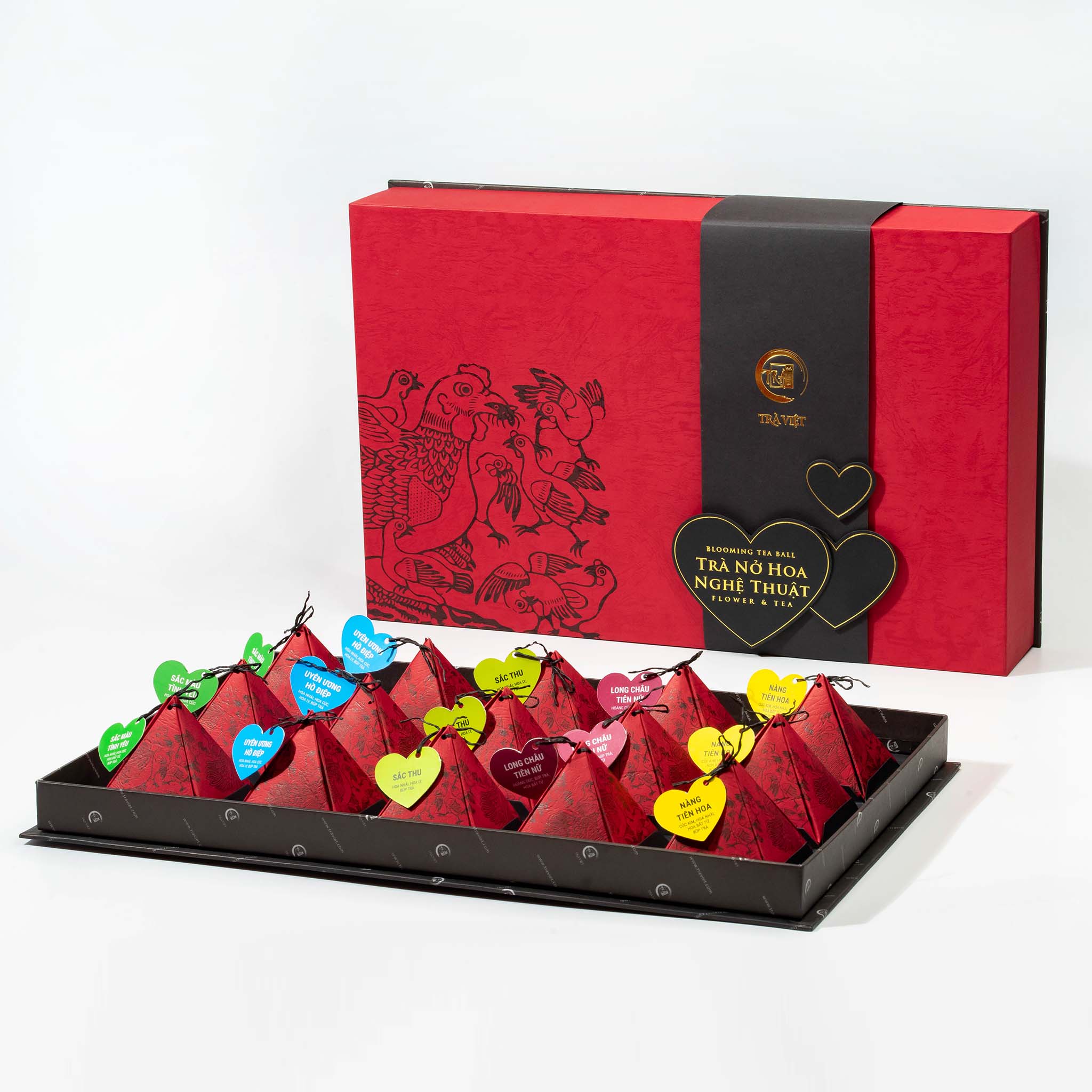 Quà Valentine – Trà nở hoa nghệ thuật, hộp Thanh Xuân 15