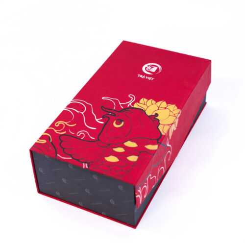 Hộp bánh trung thu cao cấp Trà Việt - hộp đóng nắp nghiêng