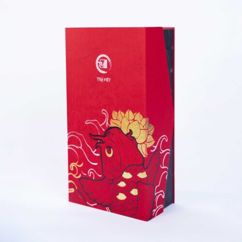 Hộp bánh trung thu cao cấp Trà Việt - hộp an khang đóng nắp đứng