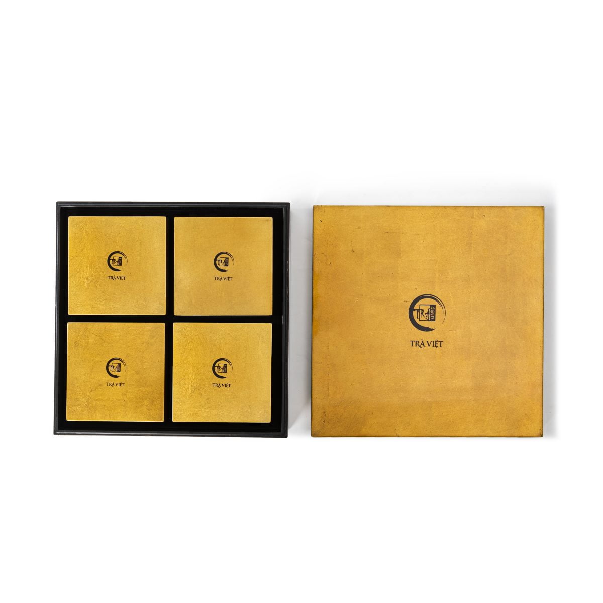 Hộp trà sơn mài Gold Trà Việt