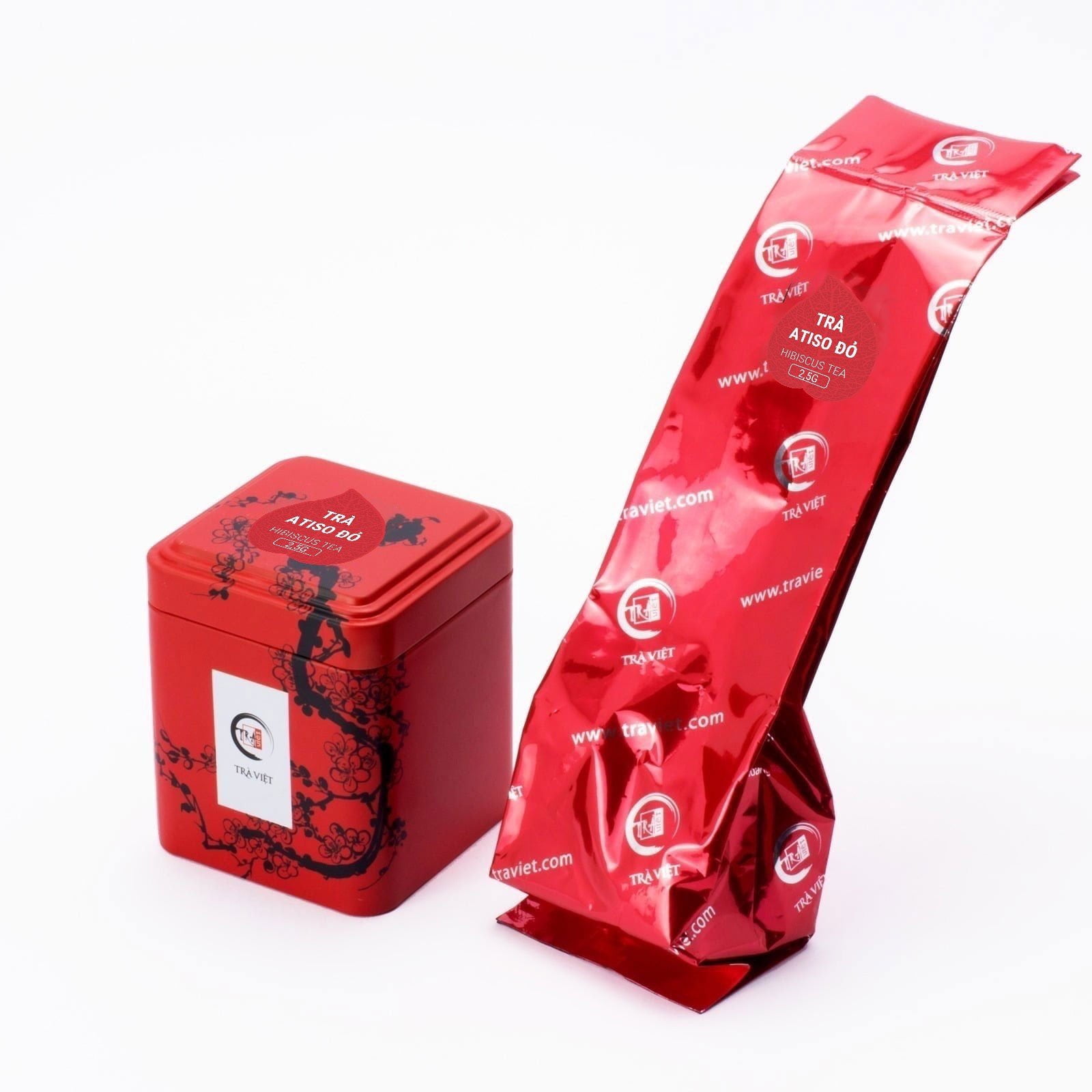 Trà Hibiscus – Hộp thiếc nhỏ
