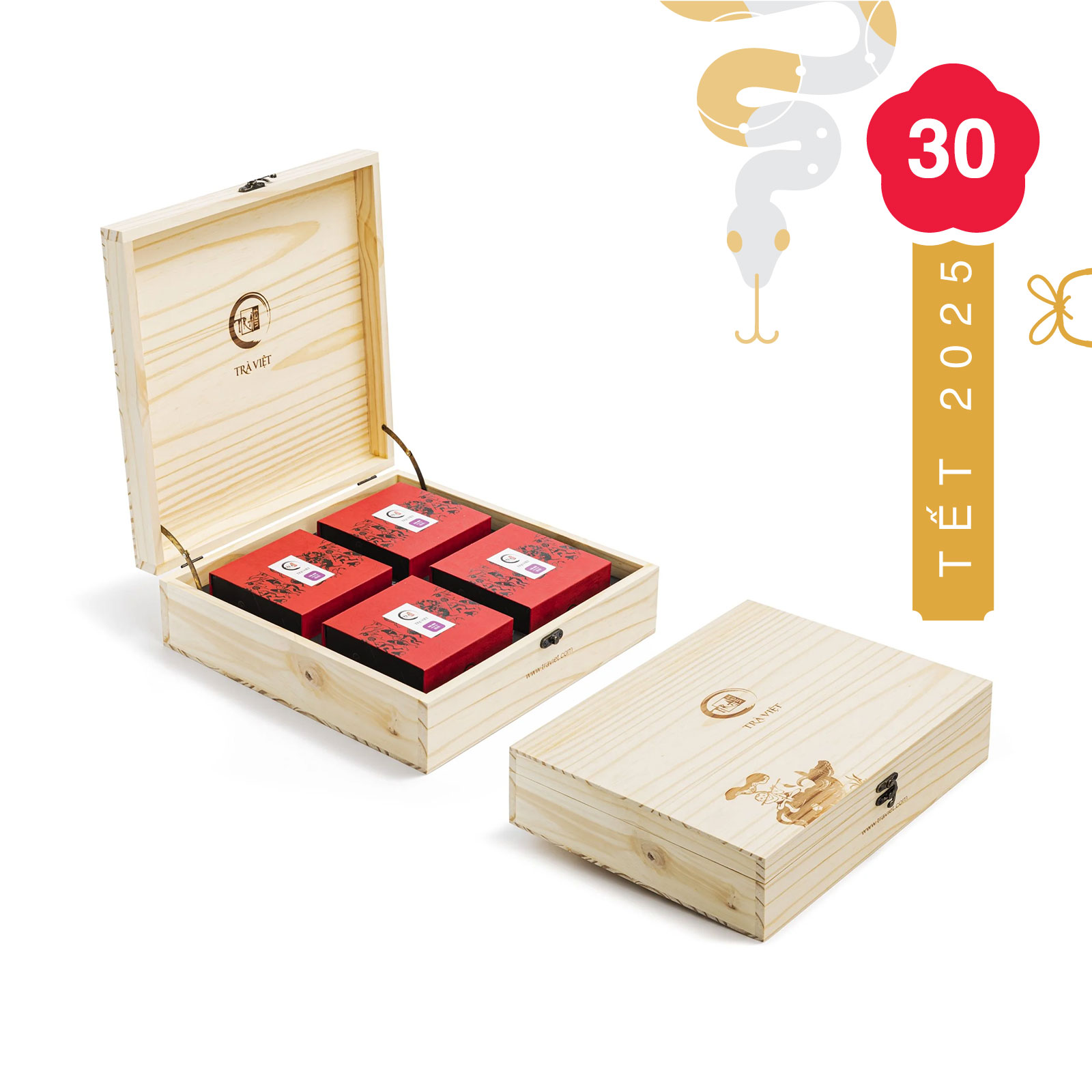 Quà tết cho doanh nghiệp 2025 Thịnh Vượng – Trà Việt QT30