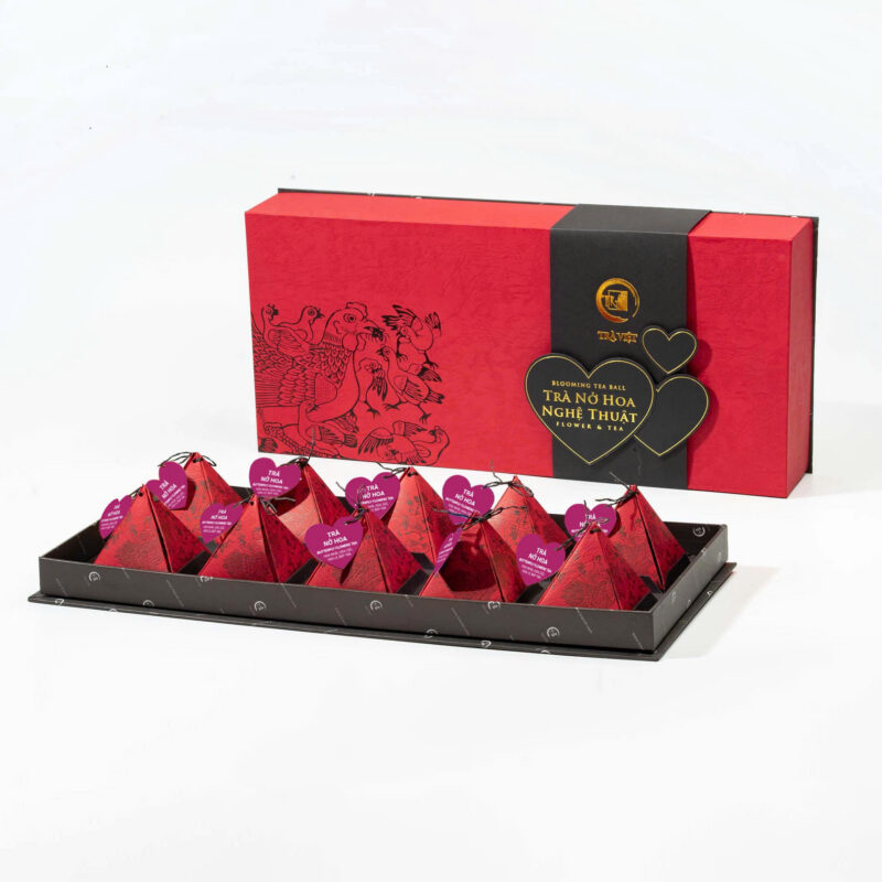 Trà nở hoa - hộp kim tự tháp 10