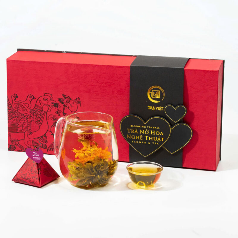Trà nở hoa - hộp kim tự tháp 15