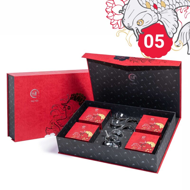 Hộp bánh trung thu 05 Phú Quý - Trà Việt
