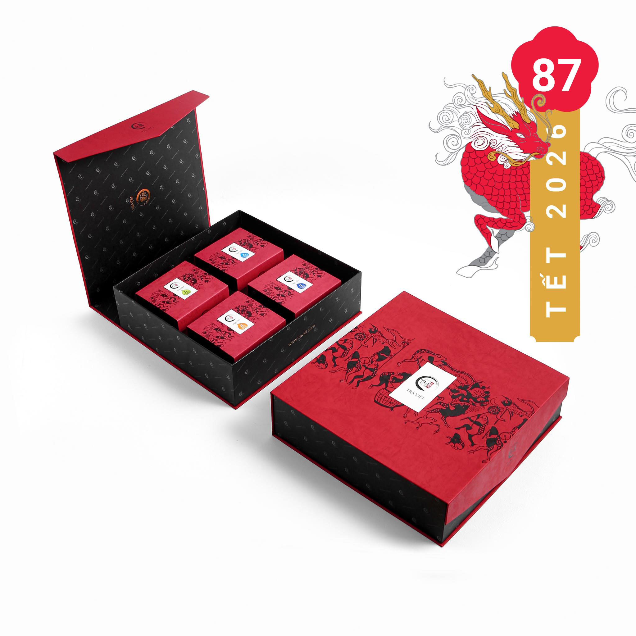 Hộp quà tết Thịnh Vượng - Trà Việt QT87