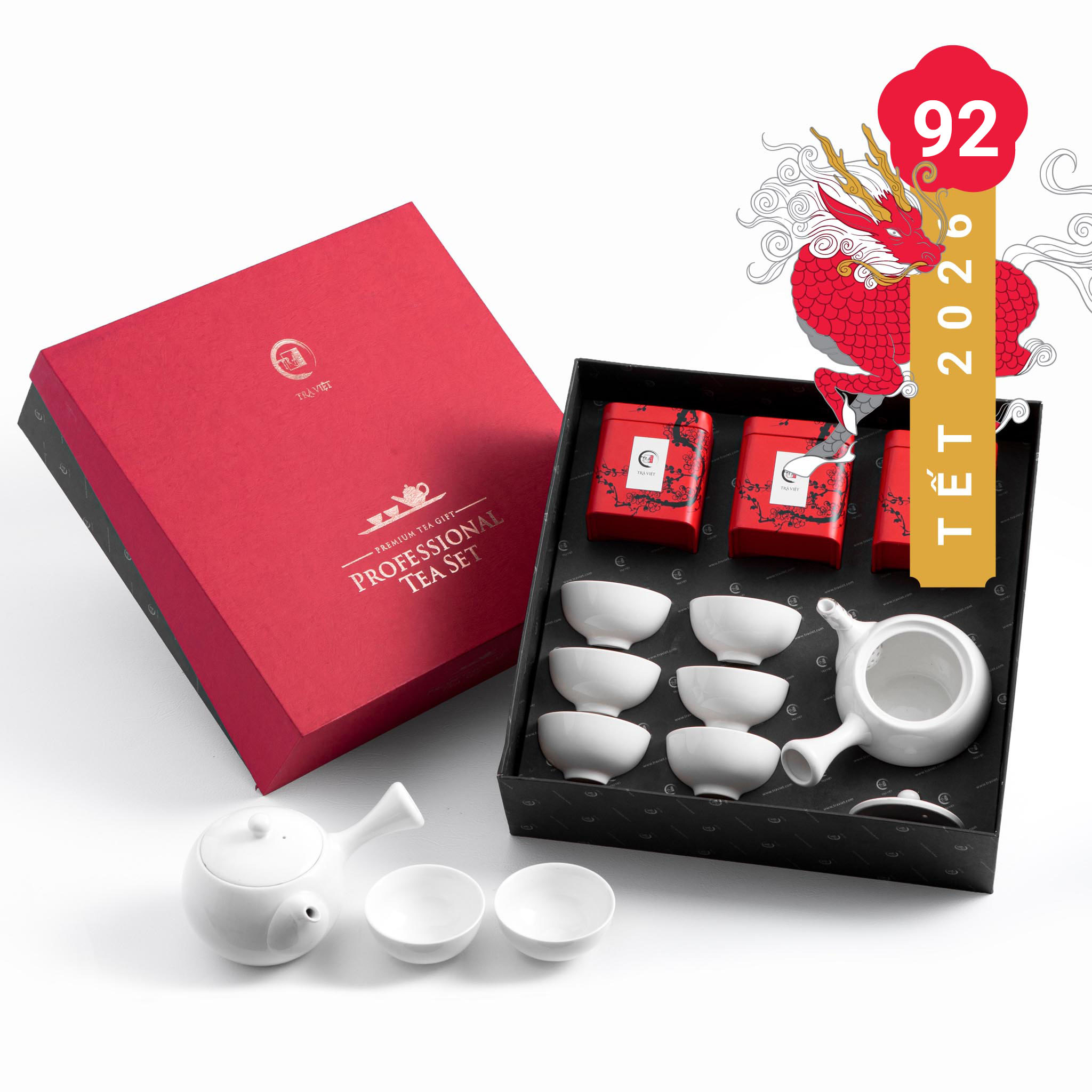 Set quà tết sang trọng tặng khách hàng, sếp - Trà Việt QT92