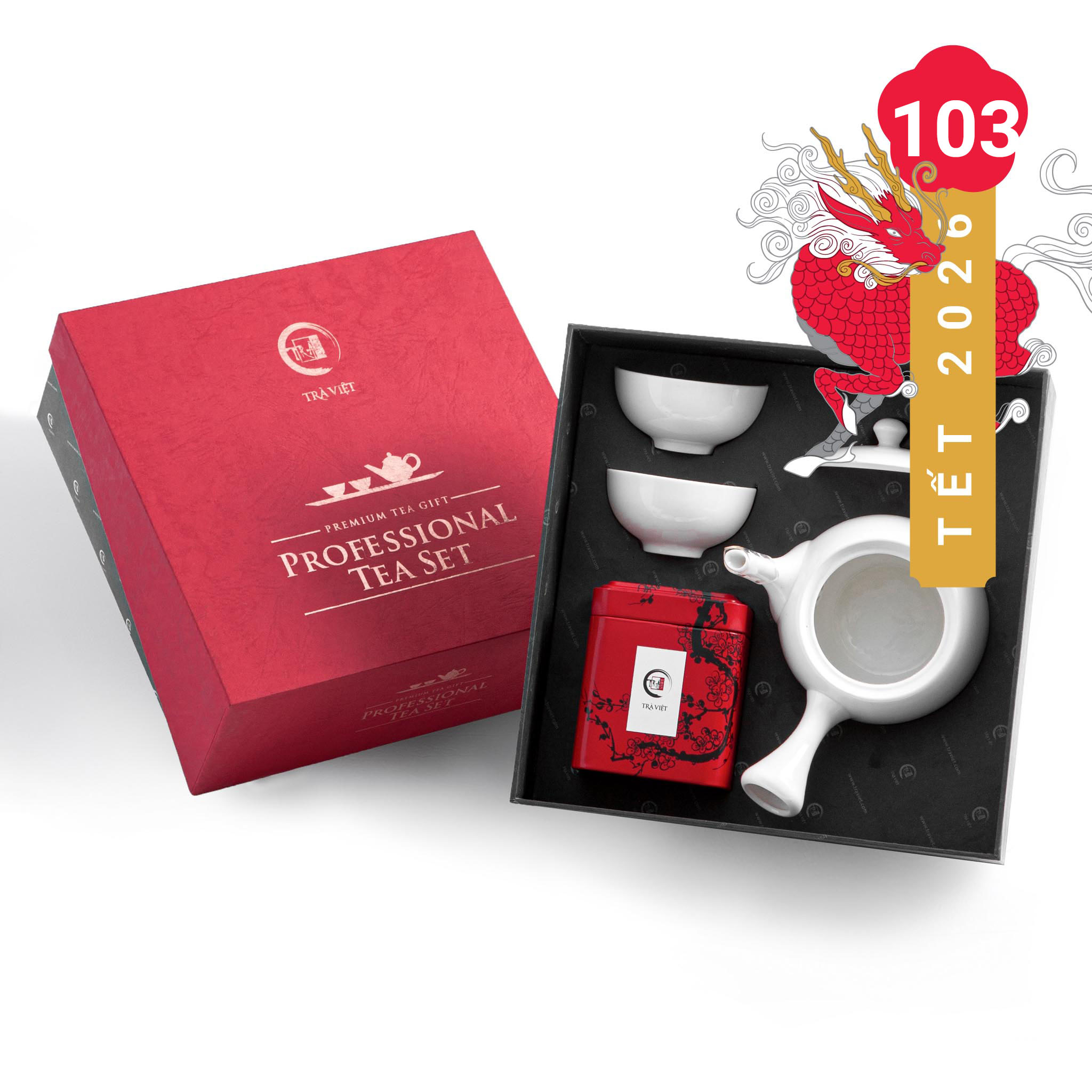 Set quà tết tặng khách hàng ý nghĩa - Trà Việt QT103