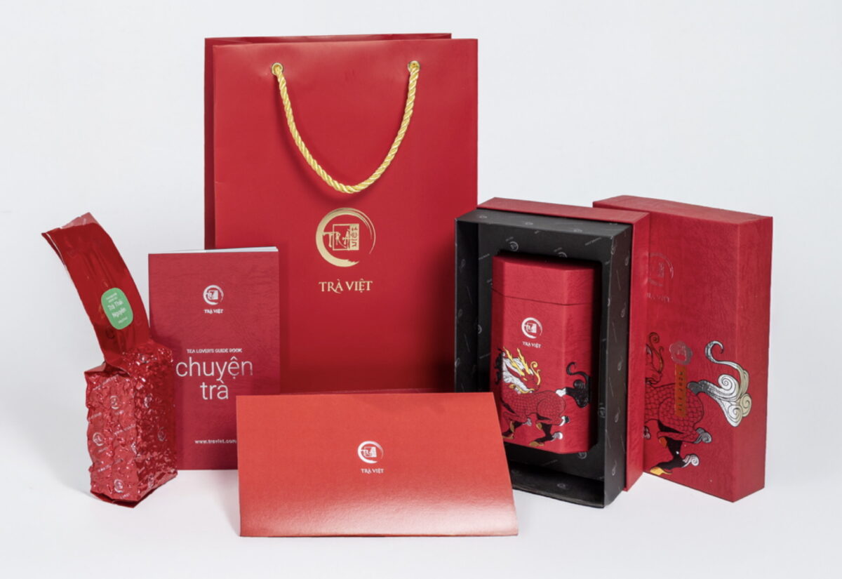 Hộp quà tết 2026 Tâm phúc giấy Long Mã full set