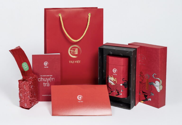 Hộp quà tết 2026 Tâm phúc giấy Long Mã full set