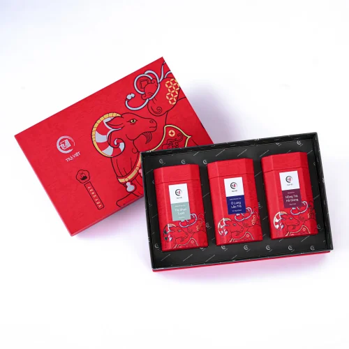 Quà tết sức khoẻ 3 loại trà danh tiếng - Trà Việt QT15